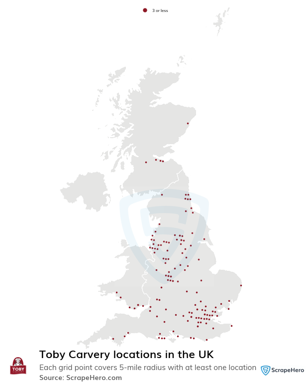 Toby Carvery restaurant locations