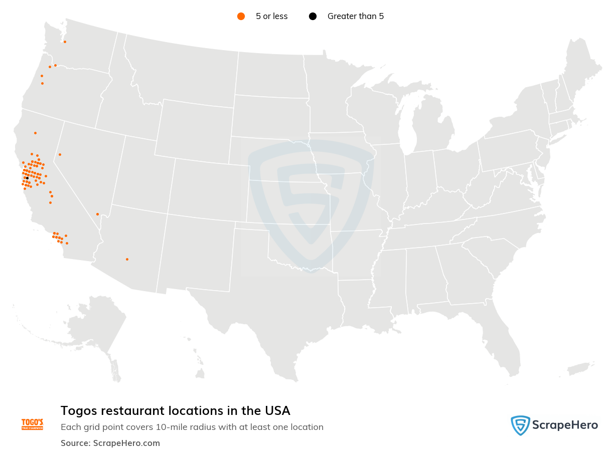 Togos restaurant locations