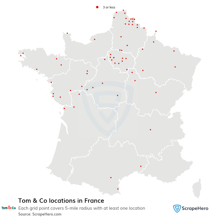 Tom & Co locations