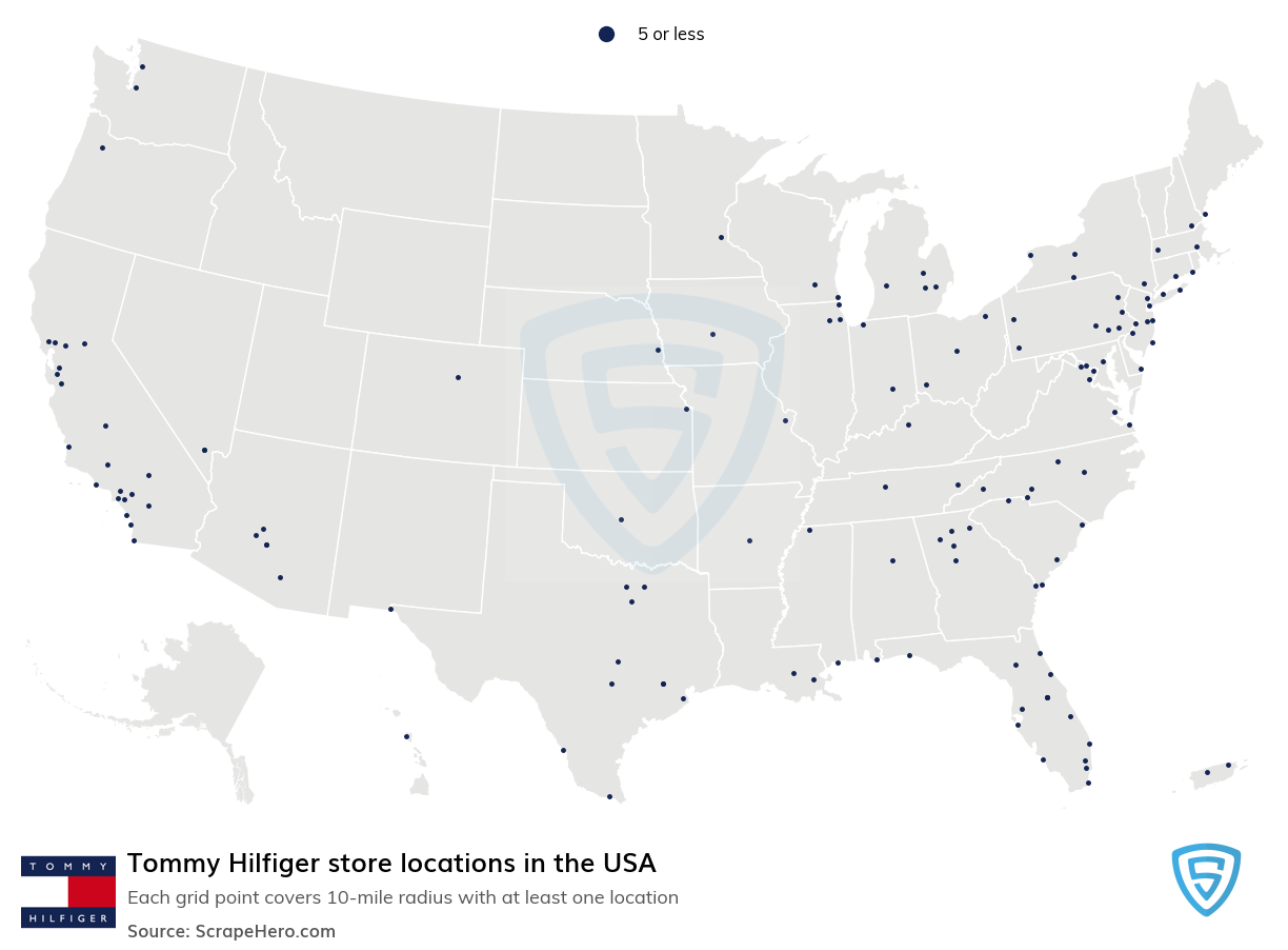 Tommy Hilfiger retail store locations