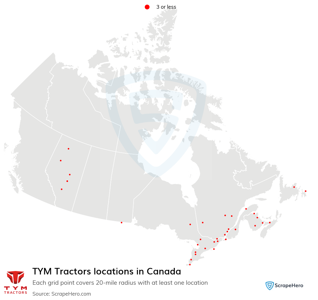 TYM Tractors dealer locations