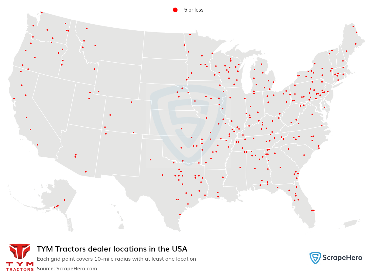 TYM Tractors dealer locations