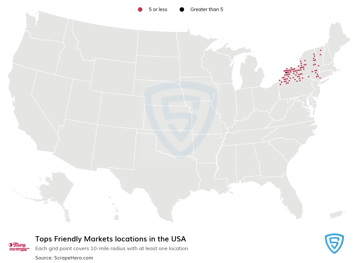 Tops Friendly Markets locations