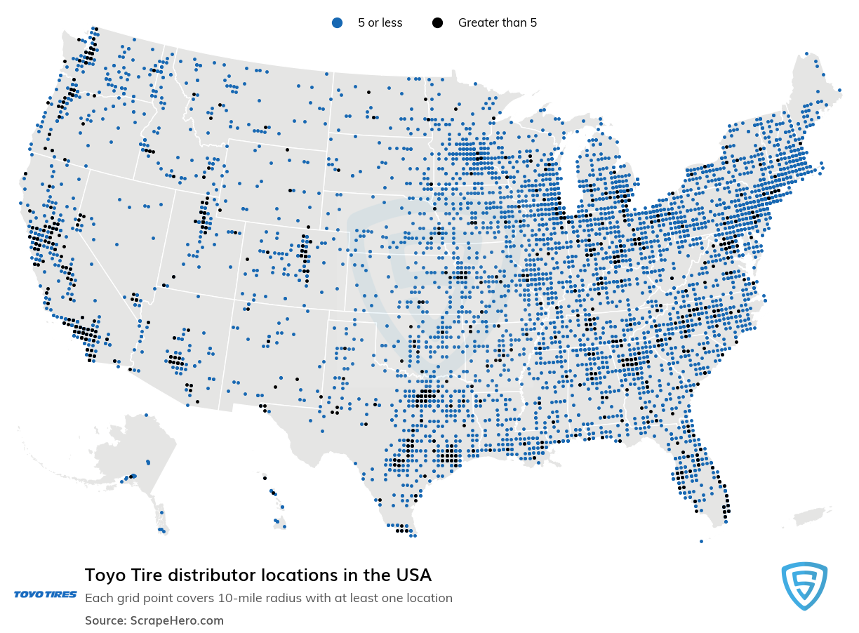 Toyo Tire distributor locations