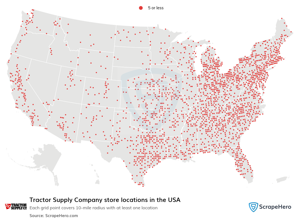 Tractor Supply Company store locations