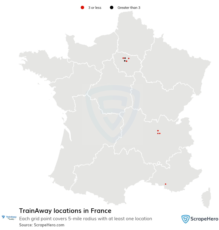 TrainAway locations