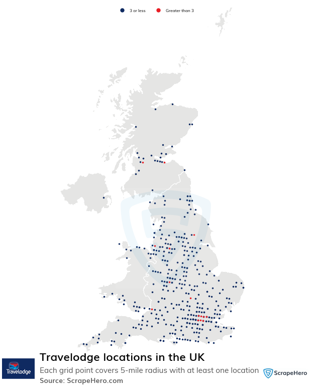 Map of  locations in the United Kingdom in 2025