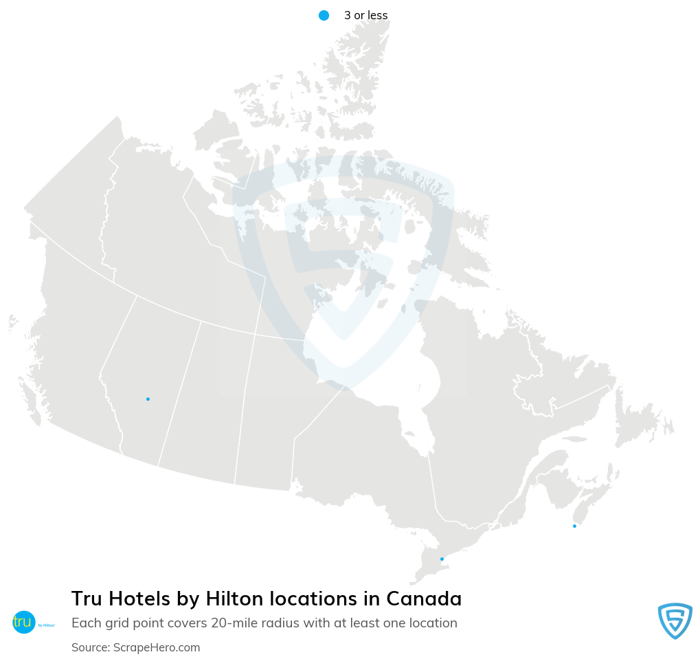 Tru Hotels by Hilton locations