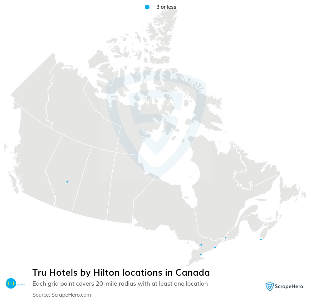 Tru Hotels by Hilton locations