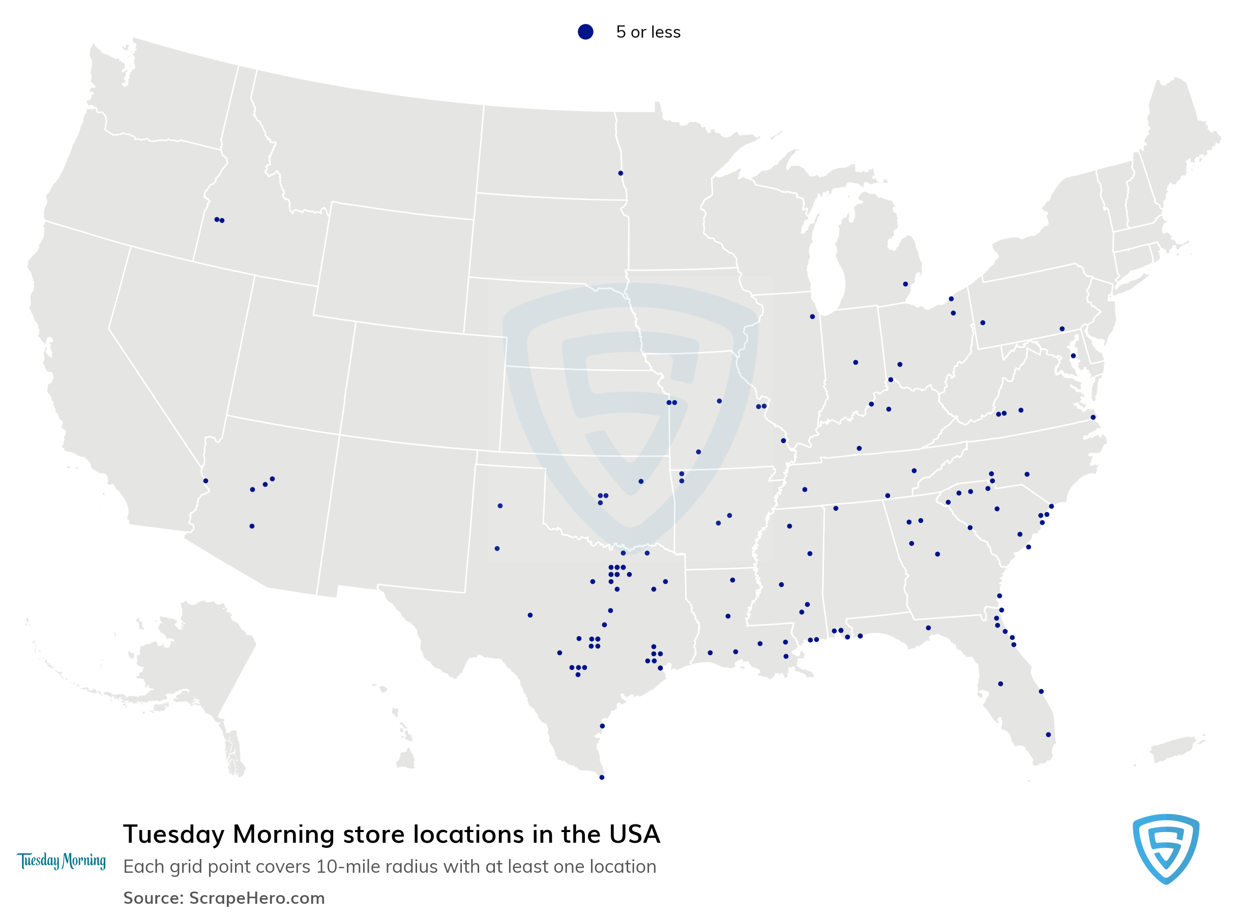 Tuesday Morning is closing 3 Coast locations and all stores