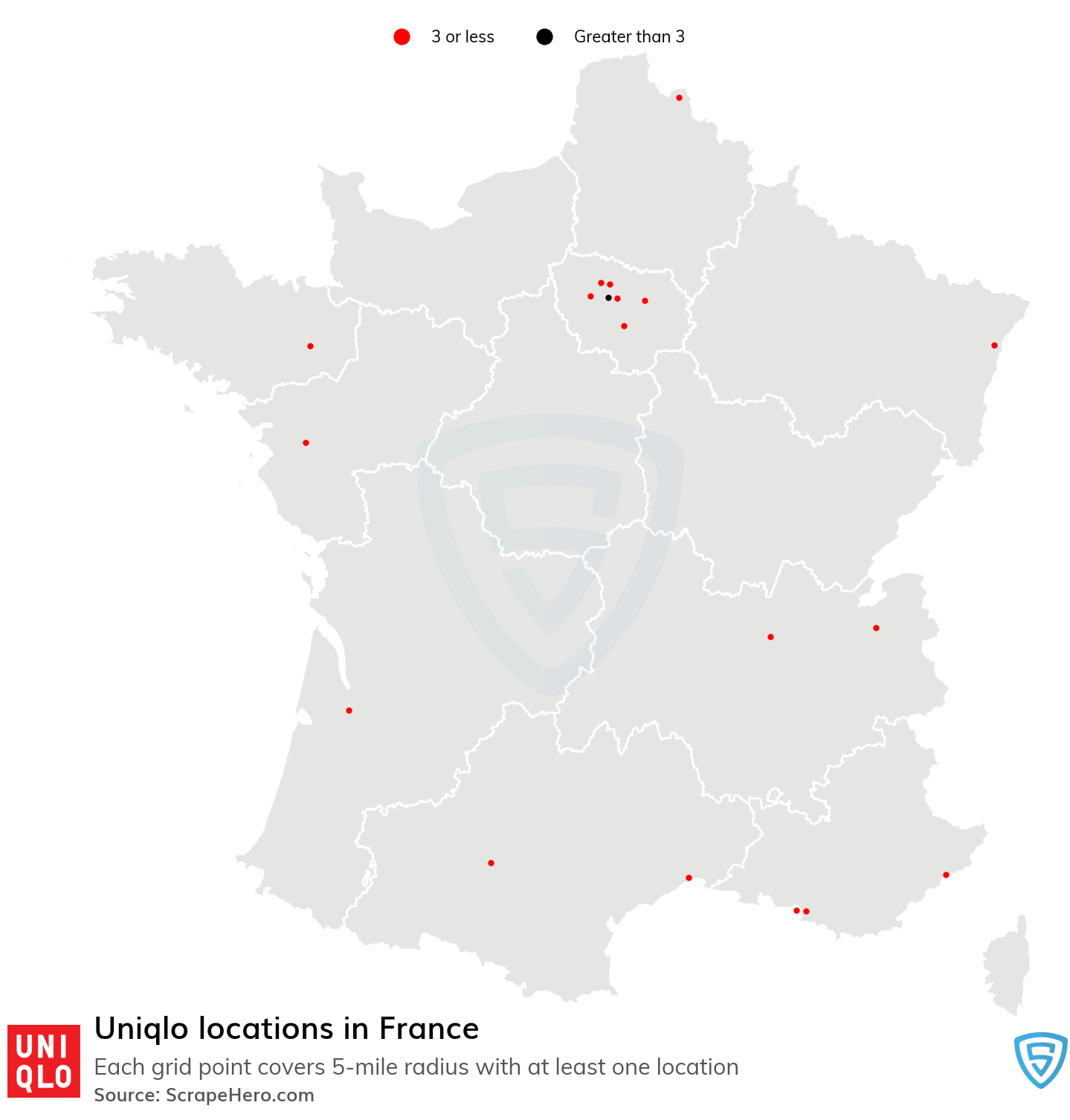 Overredend Oeps liberaal Number of Uniqlo locations in France in 2023 | ScrapeHero
