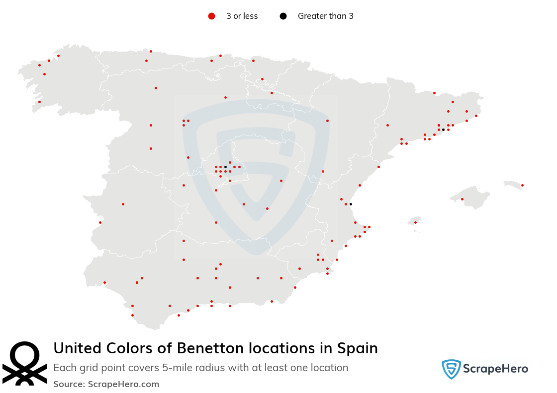 United Colors of Benetton locations