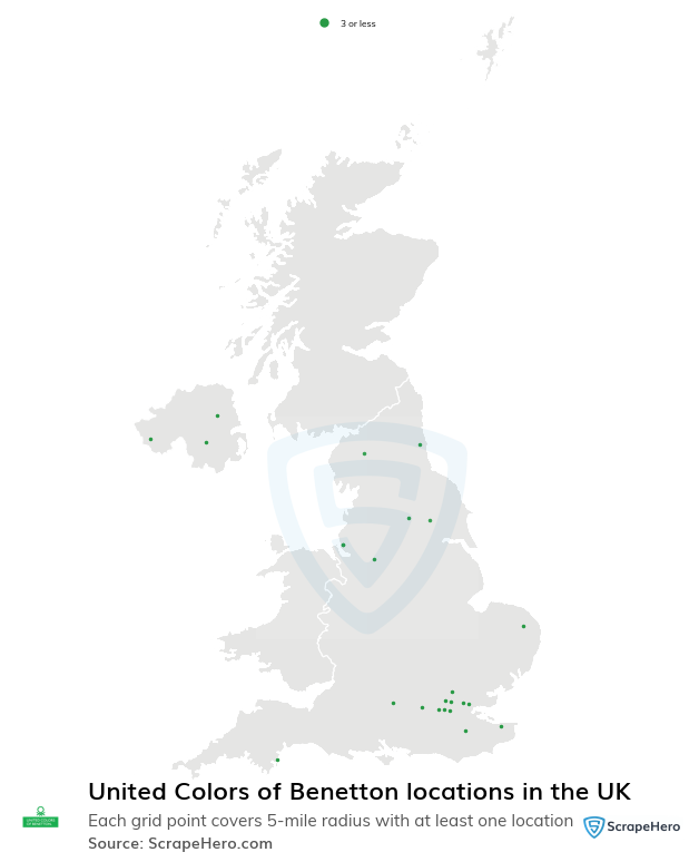 United Colors of Benetton store locations