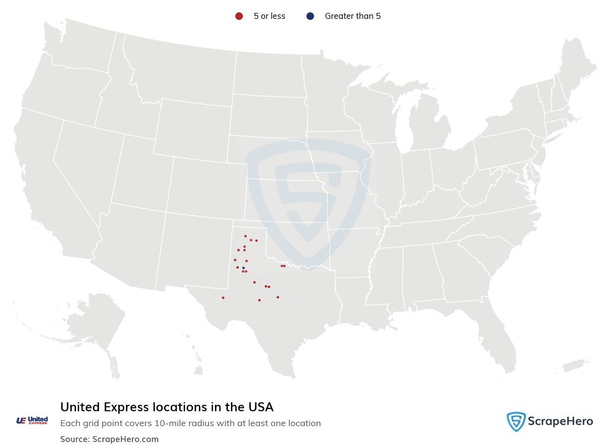 United Express locations