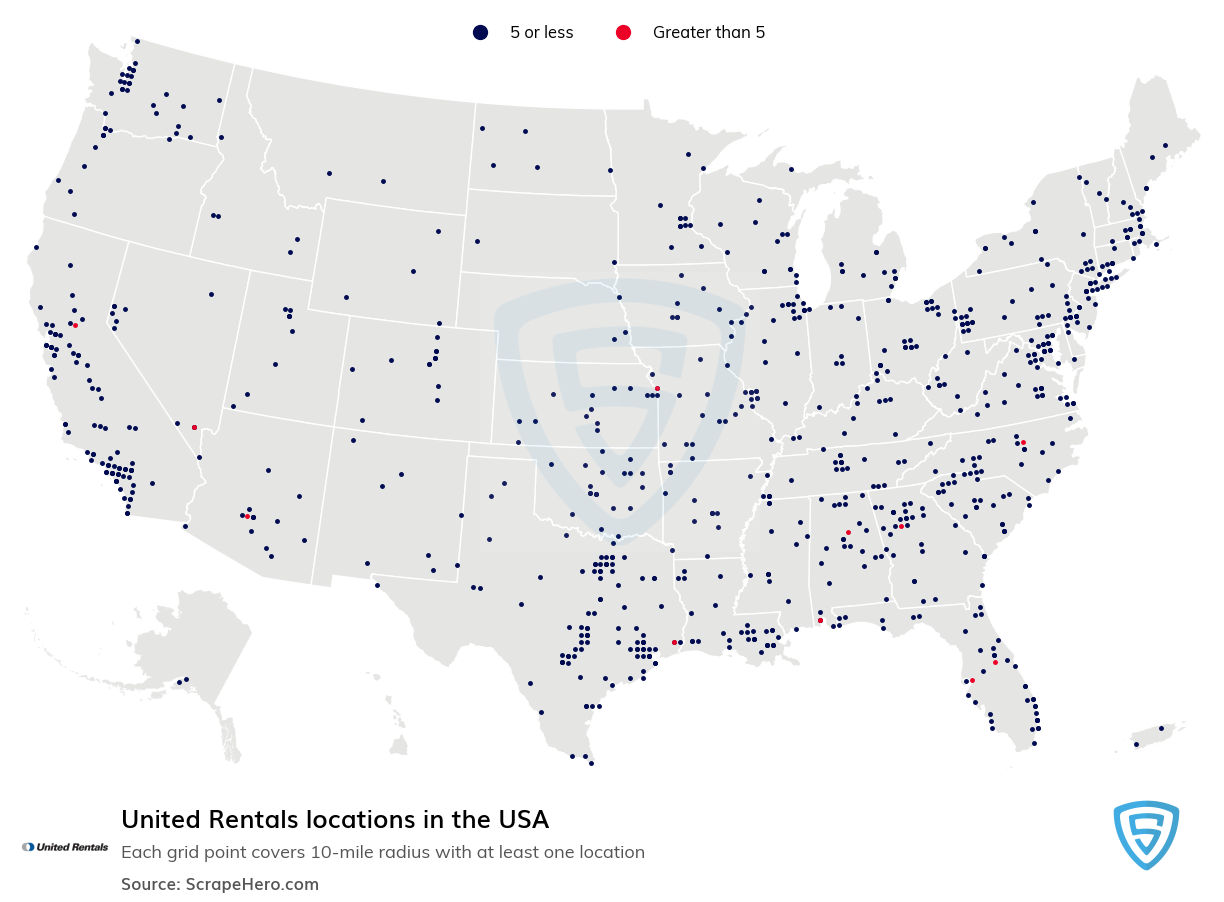 United Rentals locations