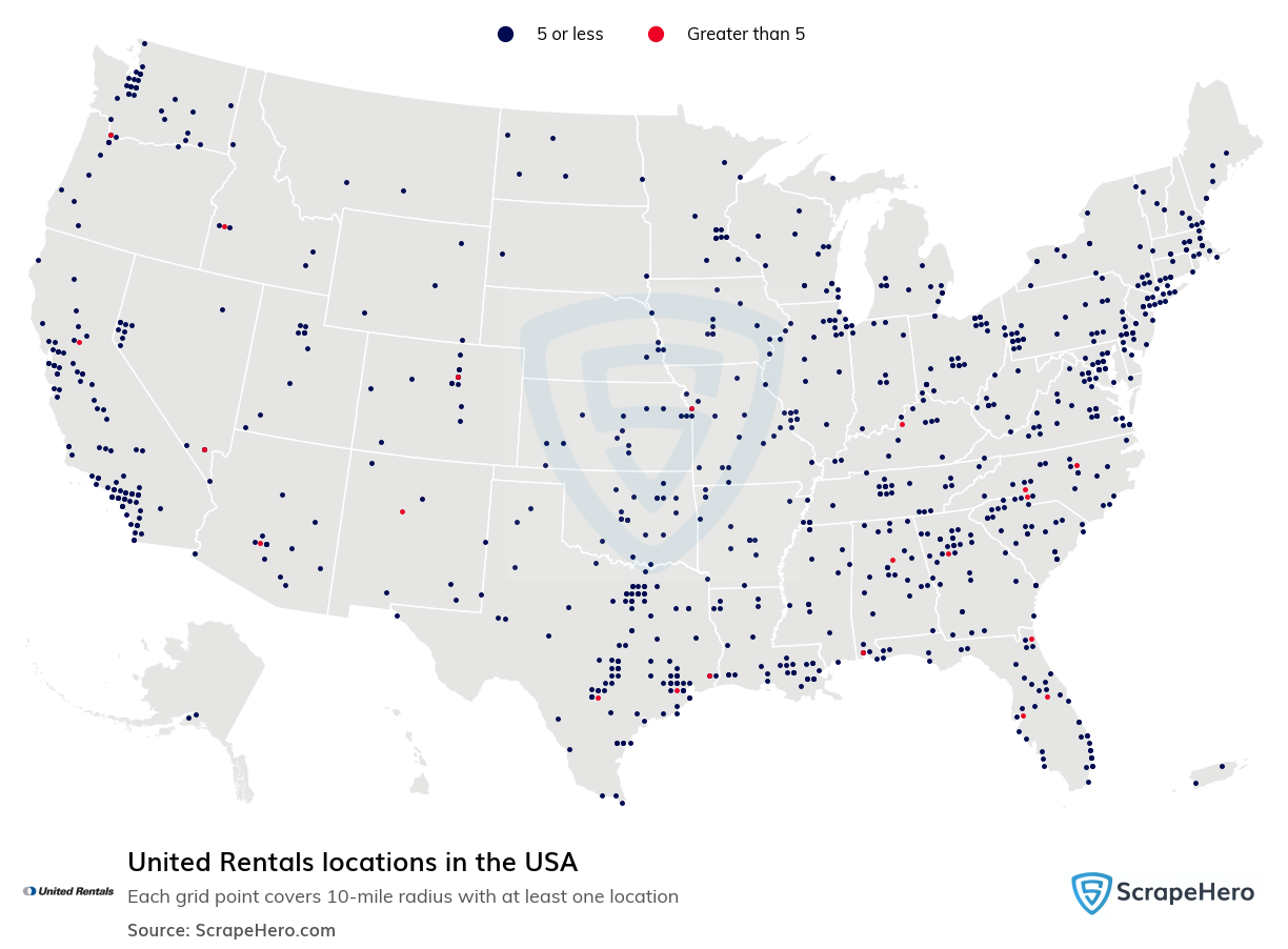 United Rentals locations