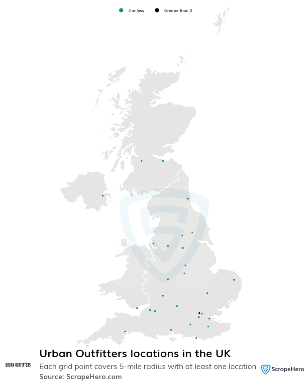 Urban Outfitters store locations