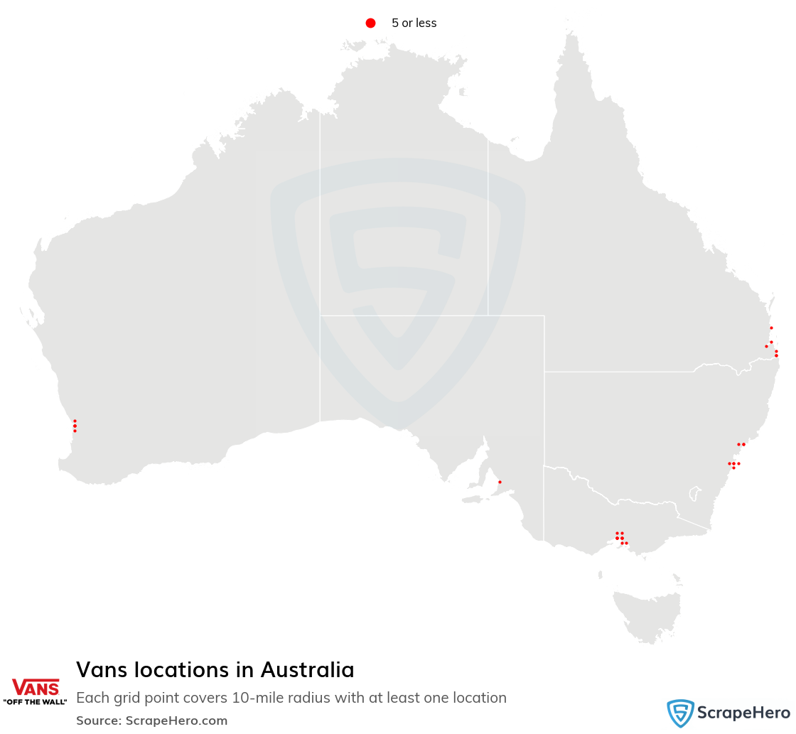 Vans store locations