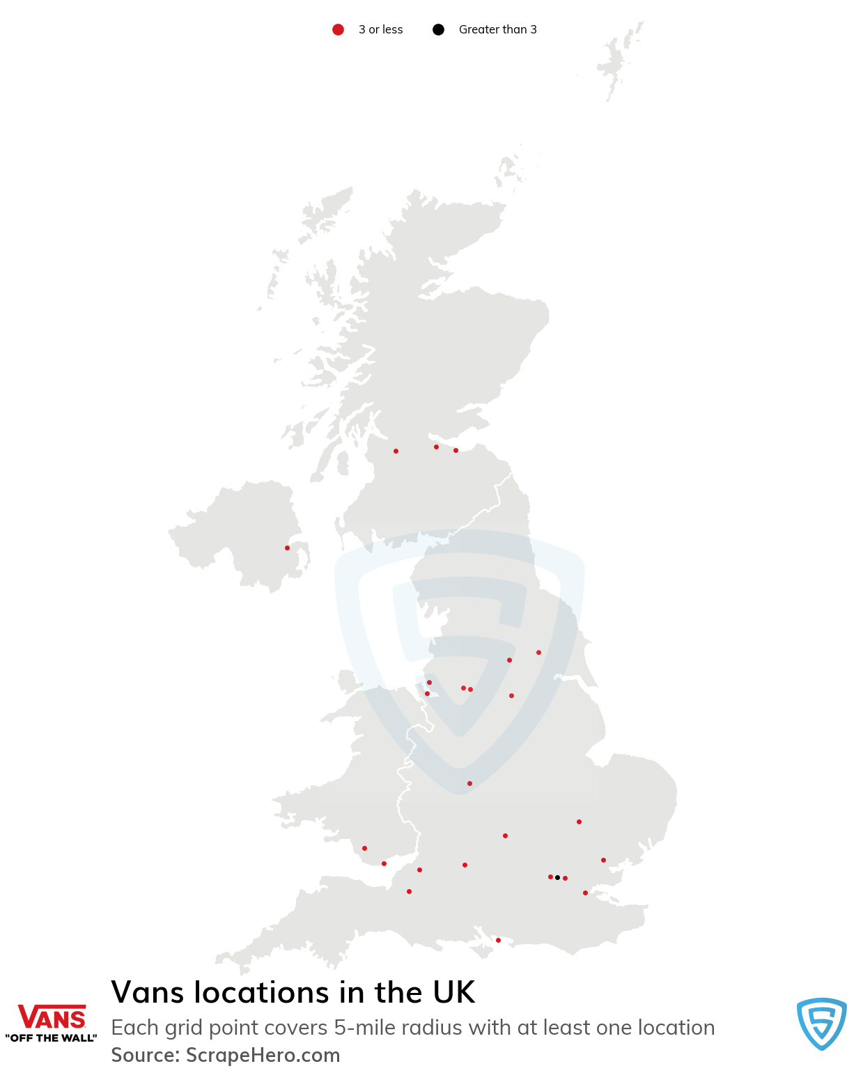 Vans store locations in the UK 
