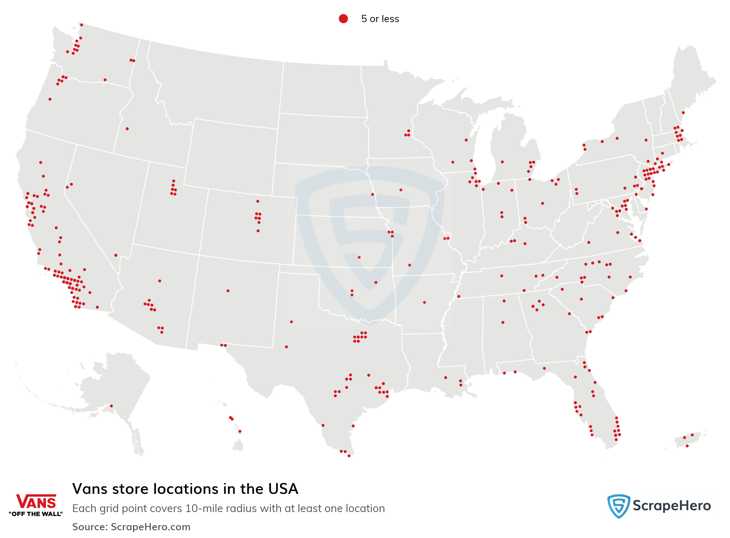 List of all Vans retail store locations in the - Data