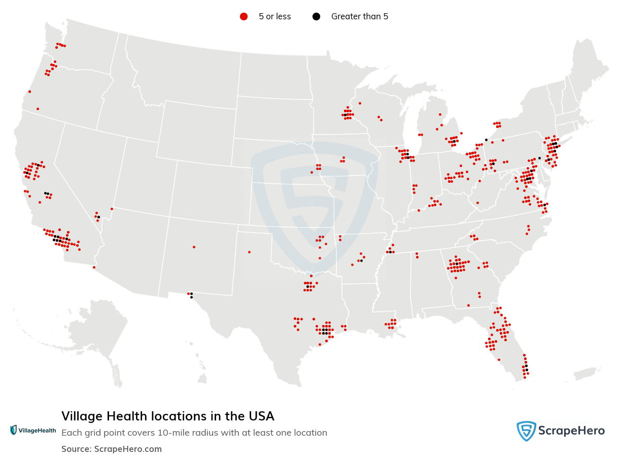 Village Health locations