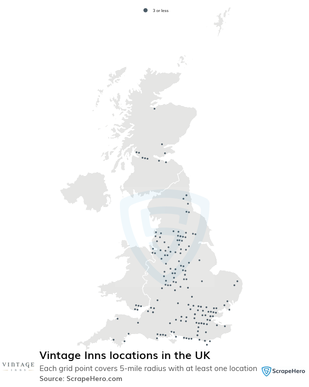 Vintage Inns restaurant locations