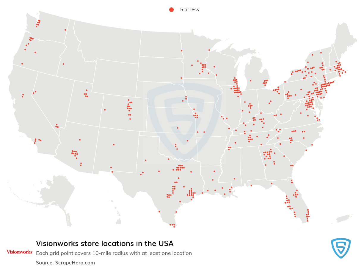 Costco Montana Locations Map Number Of Visionworks Locations In The United States In 2022 Scrapehero