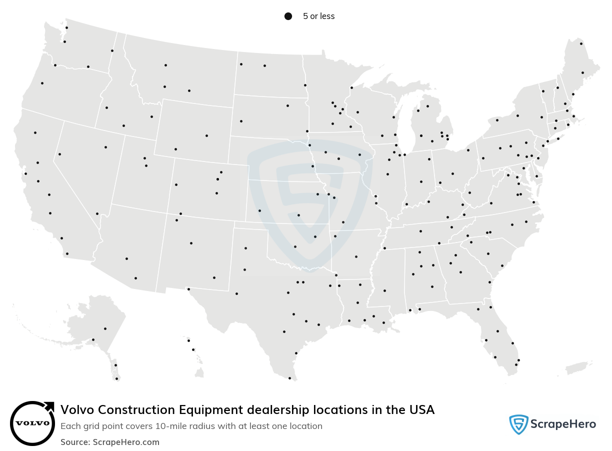 Volvo Construction Equipment dealership locations