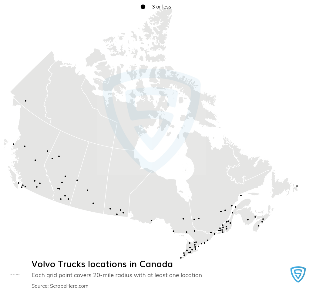 Volvo Trucks dealer locations