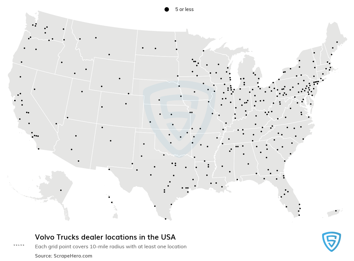 Volvo Trucks dealership locations