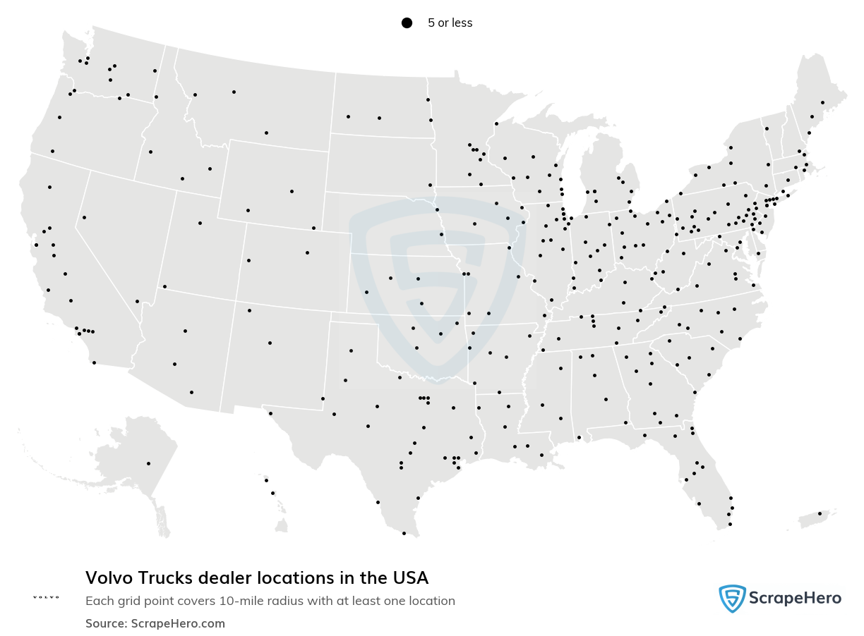 Volvo Trucks dealer locations