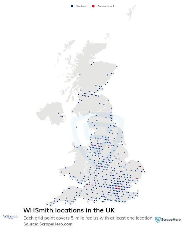 WHSmith store locations