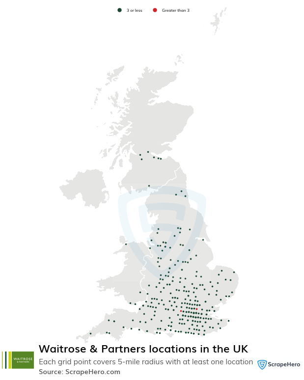 Waitrose & Partners store locations