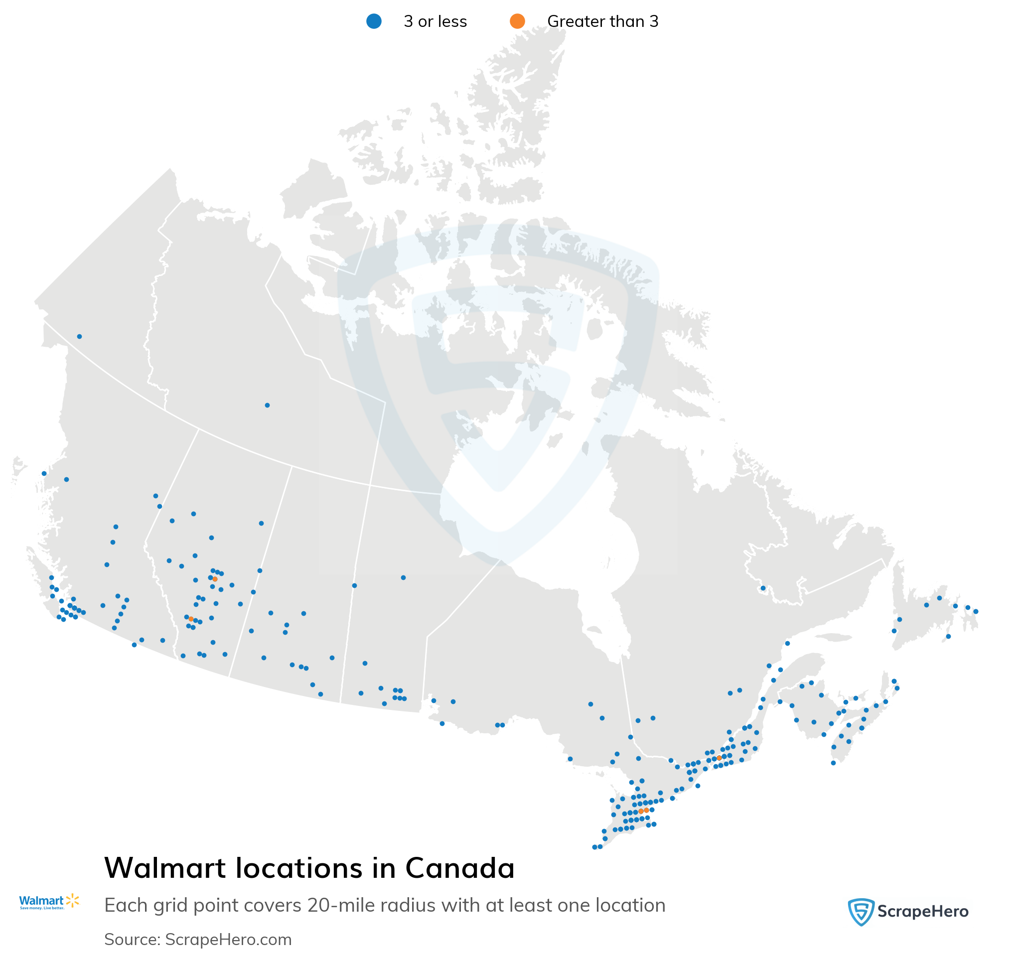 List of all Walmart retail store locations in Canada - ScrapeHero Data Store
