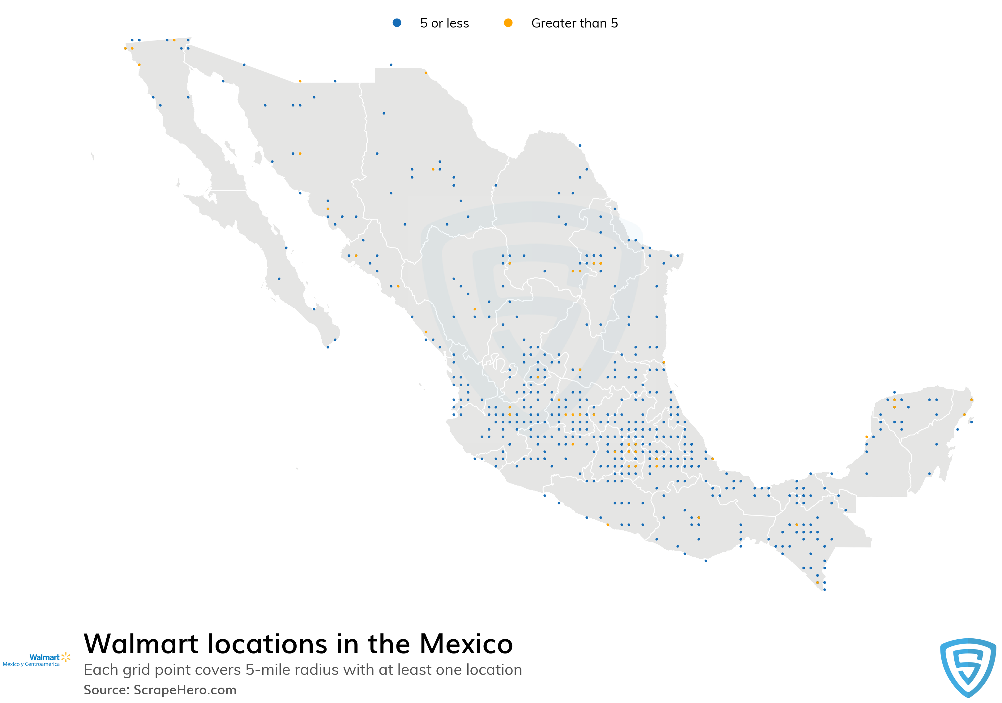 Mexico, Locations
