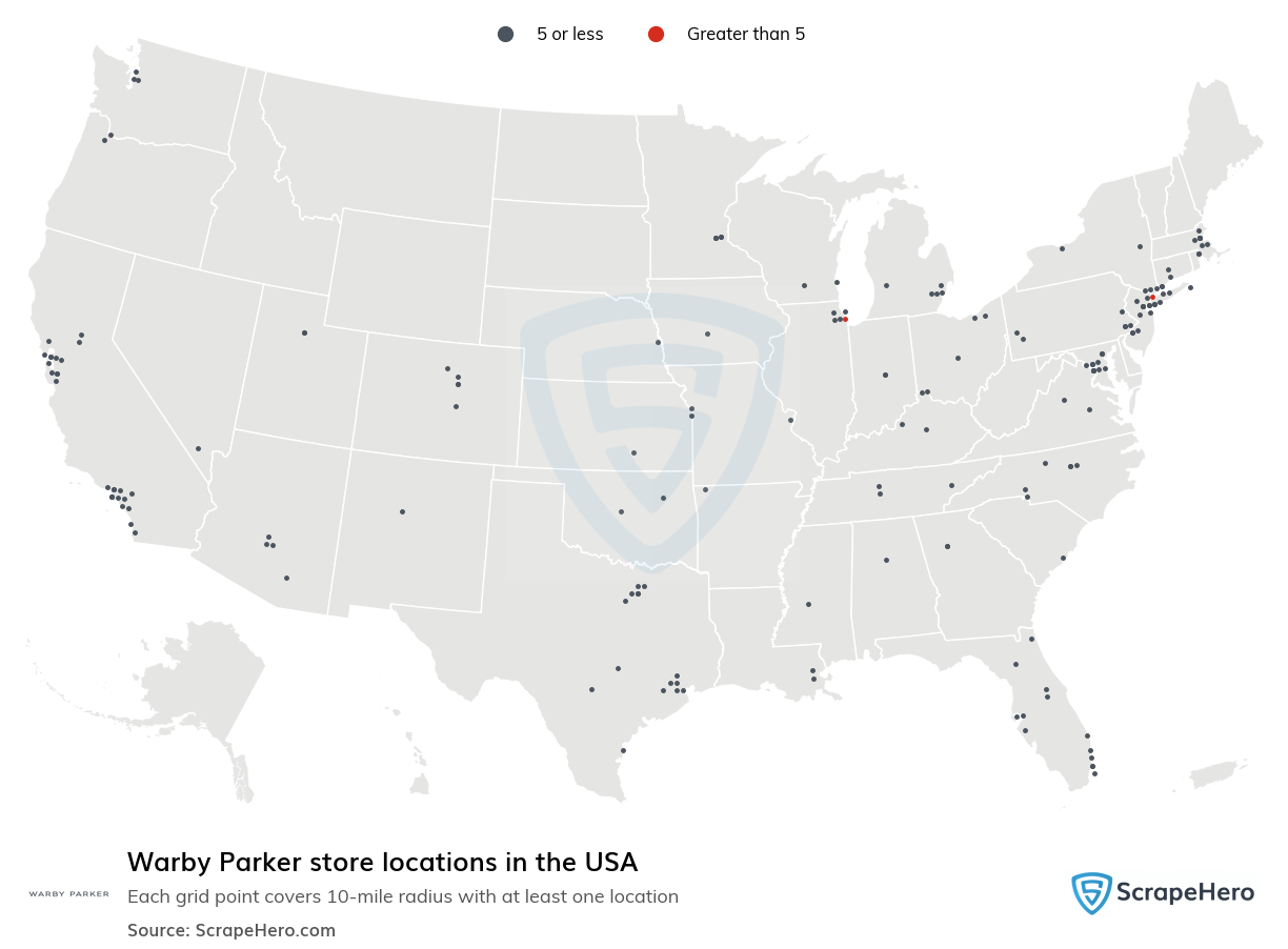 Warby Parker store locations