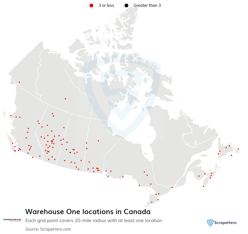 Warehouse One locations