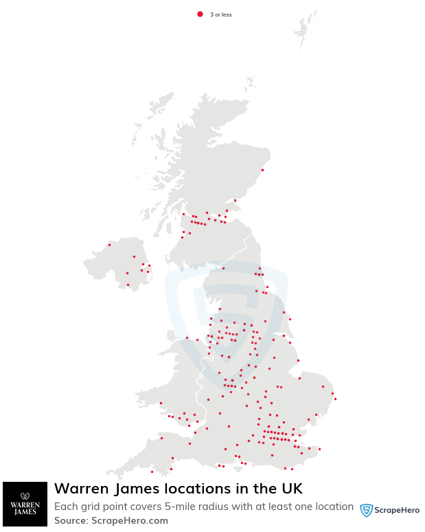 Warren James store locations