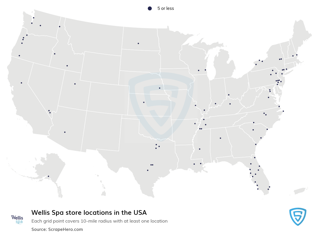 Wellis Spa store locations