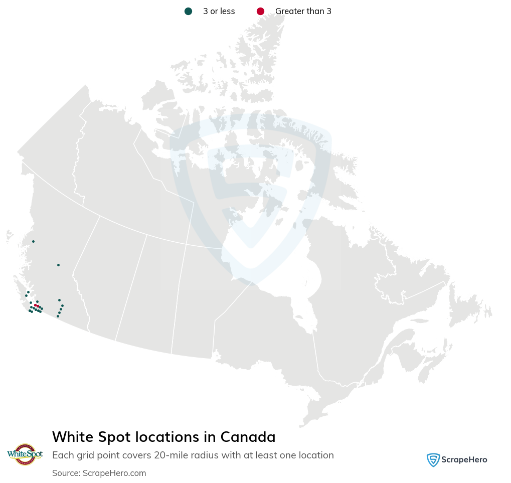 White Spot restaurant locations