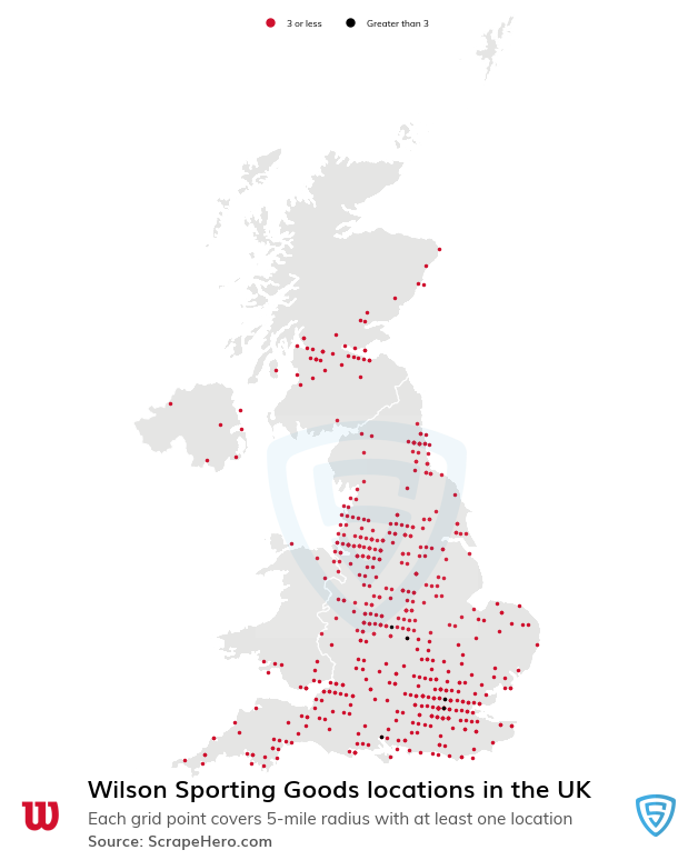 Wilson Sporting Goods store locations