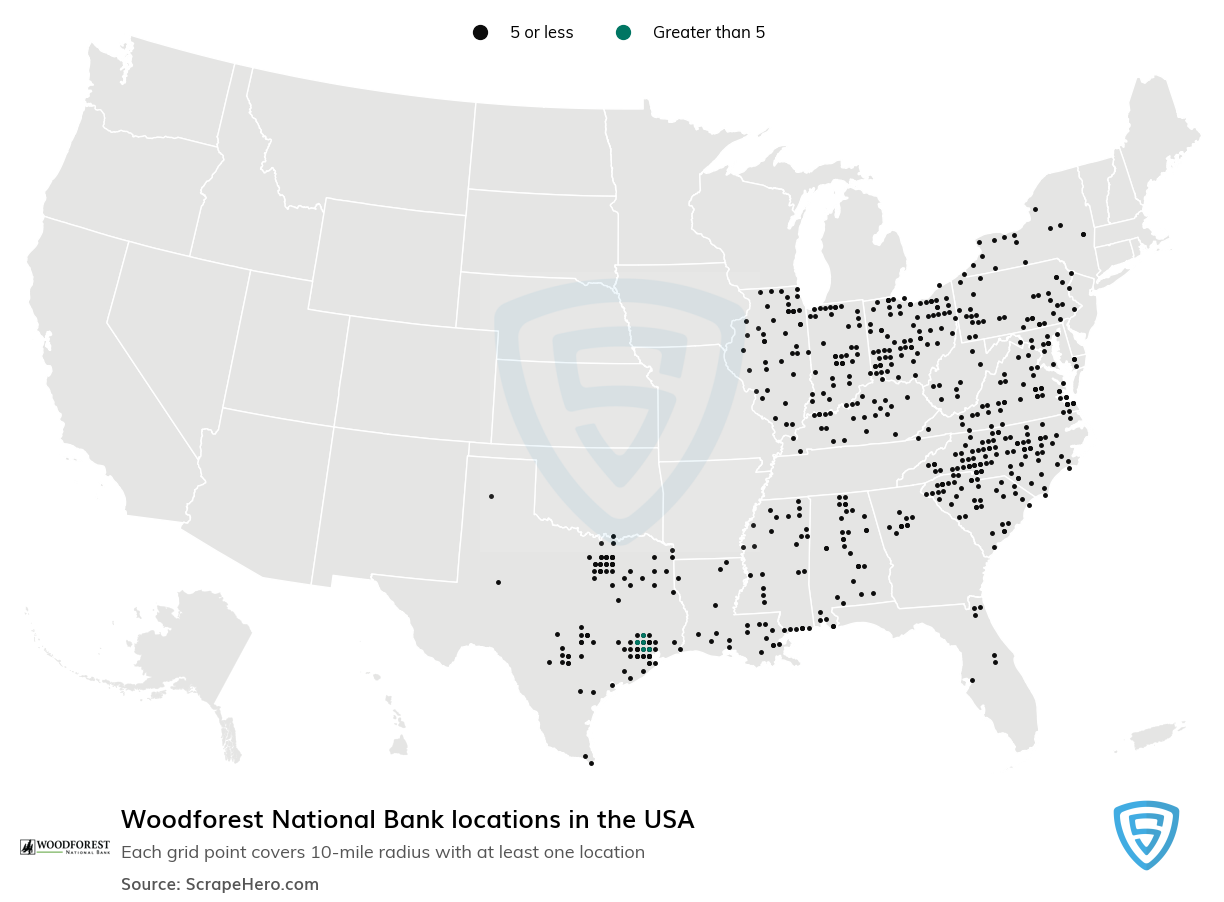 Woodforest National Bank locations