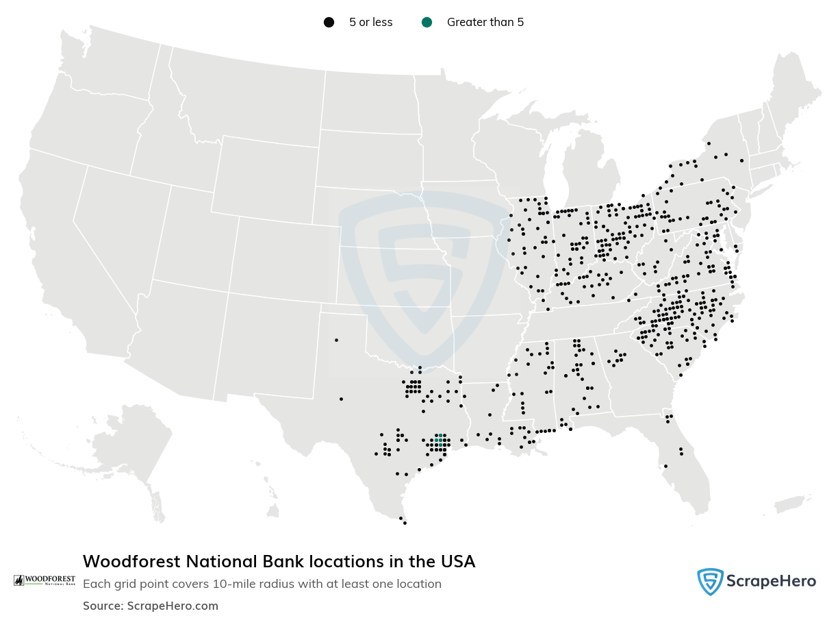 Woodforest National Bank locations