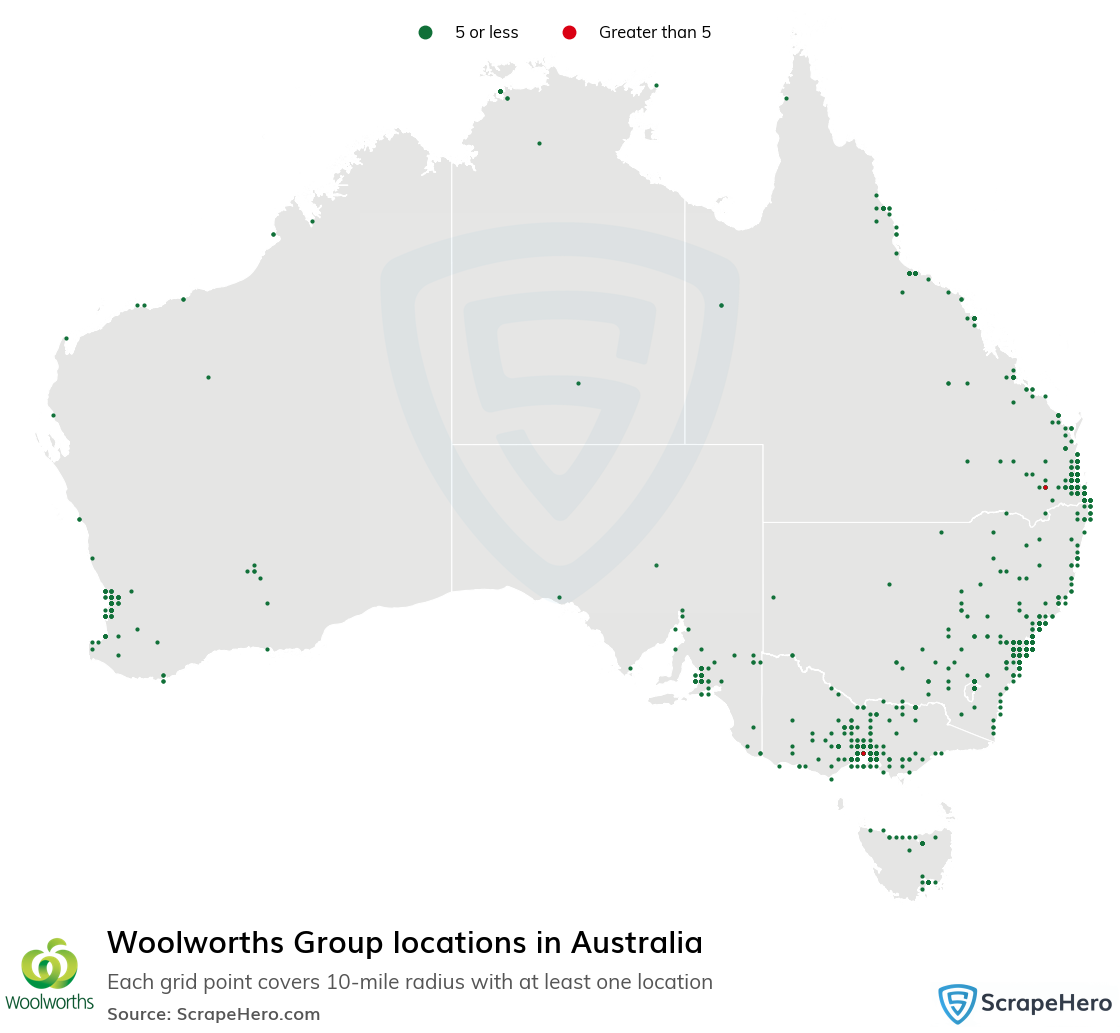 Woolworths Group store locations