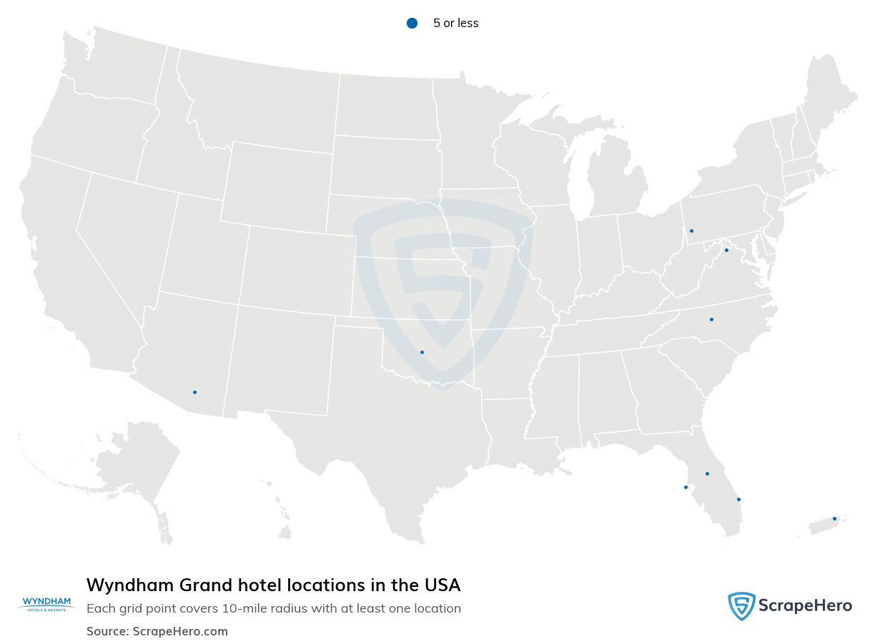 Wyndham Grand hotel locations