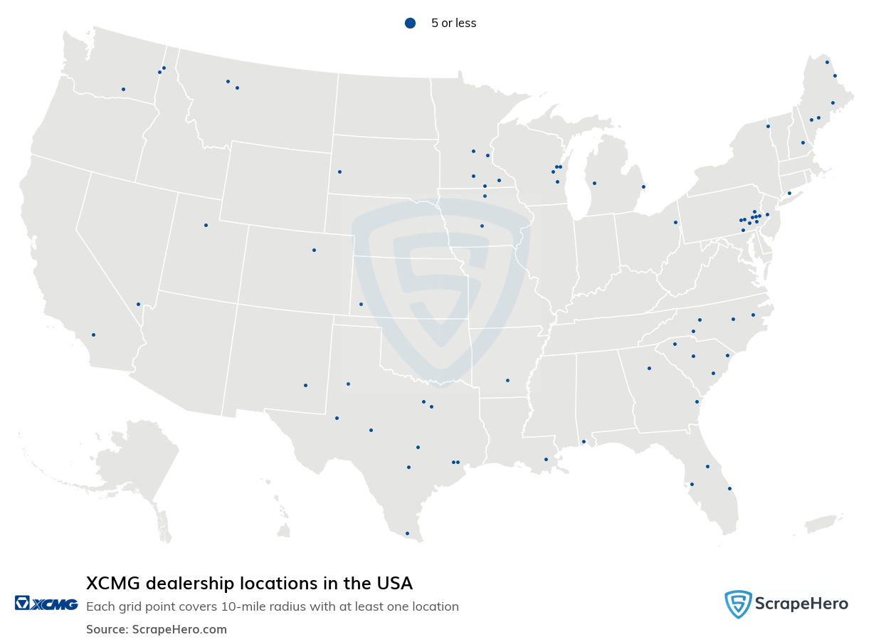 XCMG dealership locations