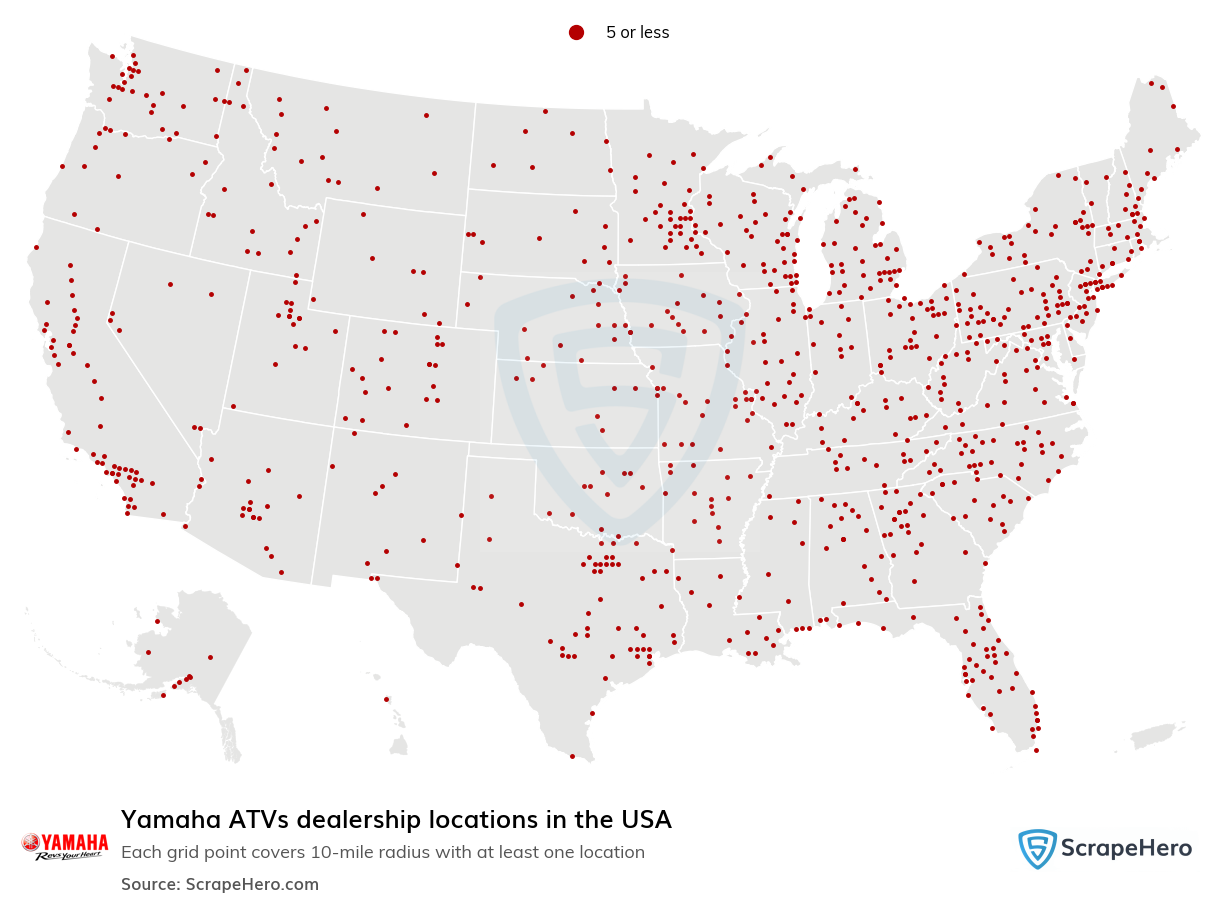 Yamaha ATVs dealership locations