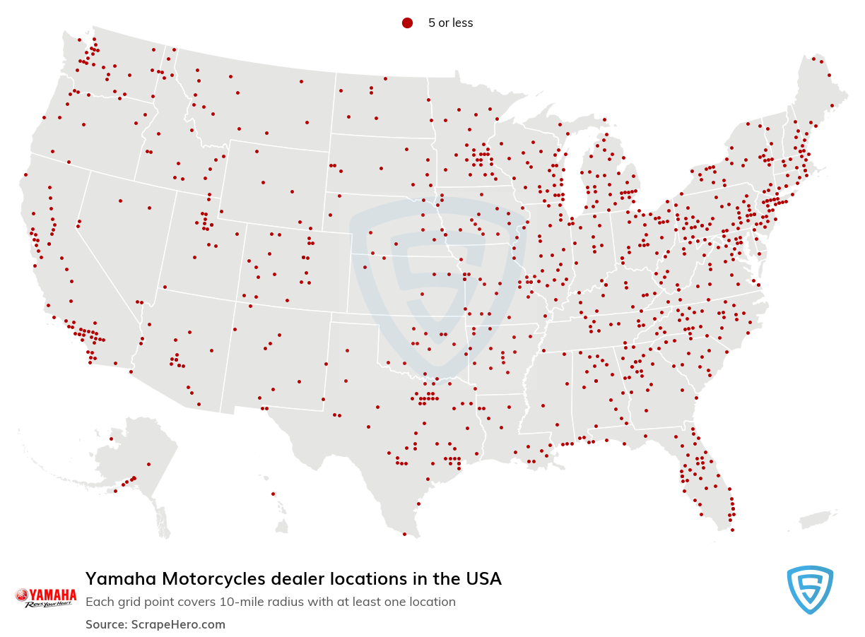 Yamaha Motorcycles dealer locations