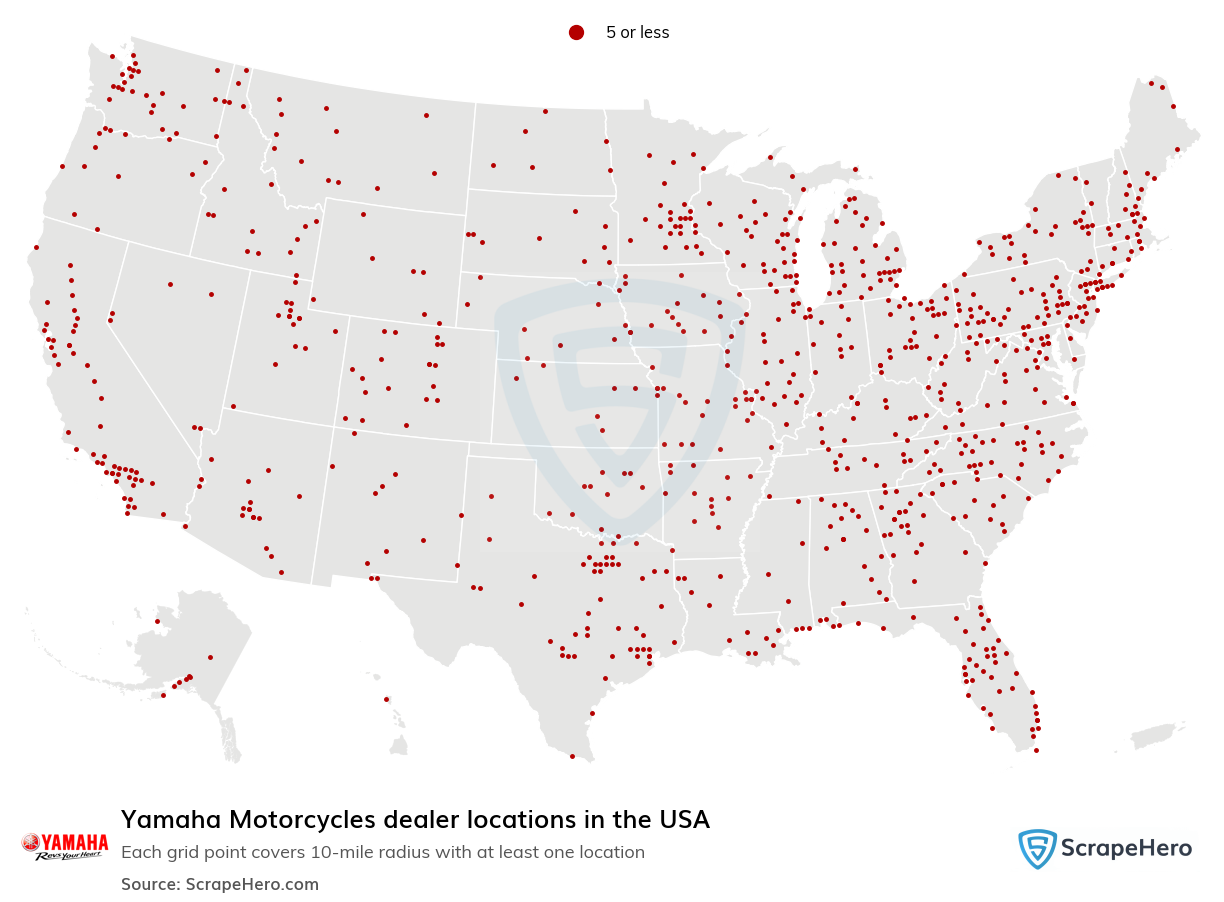 Yamaha Motorcycles dealer locations