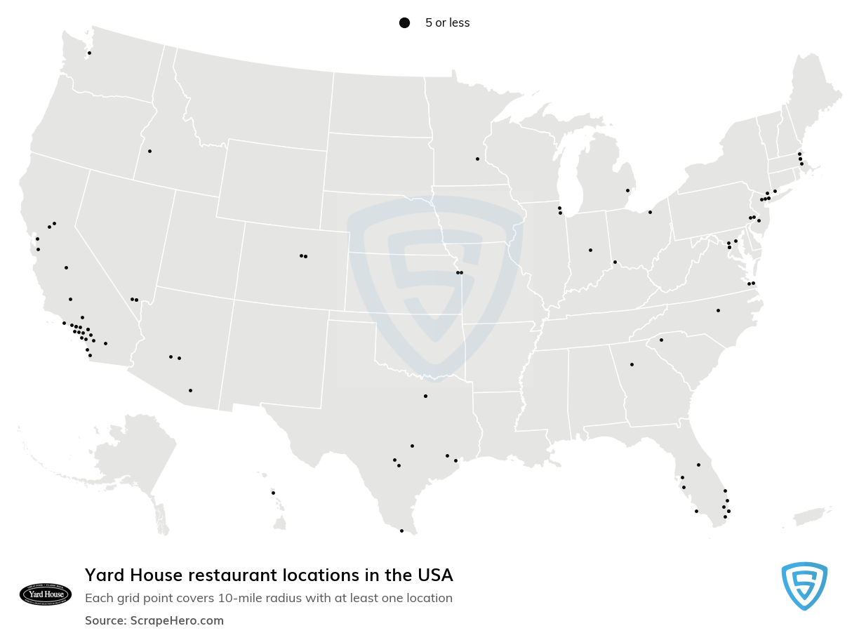 Yard House restaurant locations